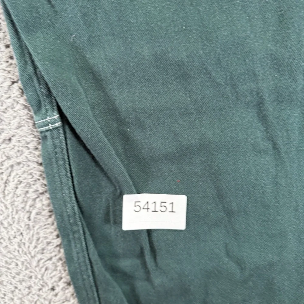 Empyre Pant Mens 32x29 Green Cotton Carpenter Straight Relaxed Workwear Utility